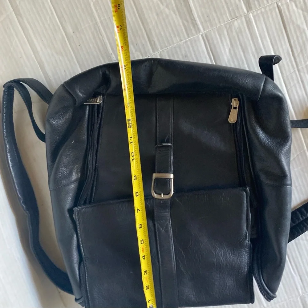 Piel leather laptop backpack bag (BG)